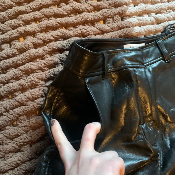 Aritzia Vegan Leather Babaton Pants - Picture 6 of 8